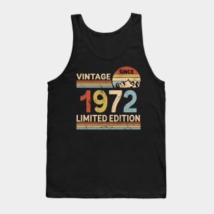 Vintage Since 1972 Limited Edition 51st Birthday Gift Vintage Men's Tank Top